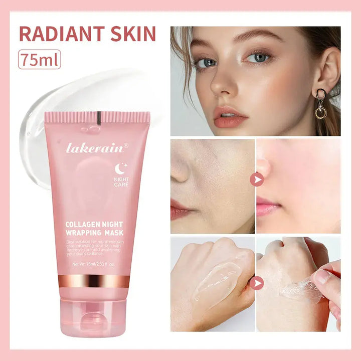 75ml Collagen Night Peel-Off Mask - Deep Hydration - velvetglow