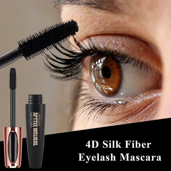 2 Pack Black 4D Silk Fiber Eyelash Mascara Extension Makeup Waterproof - velvetglow