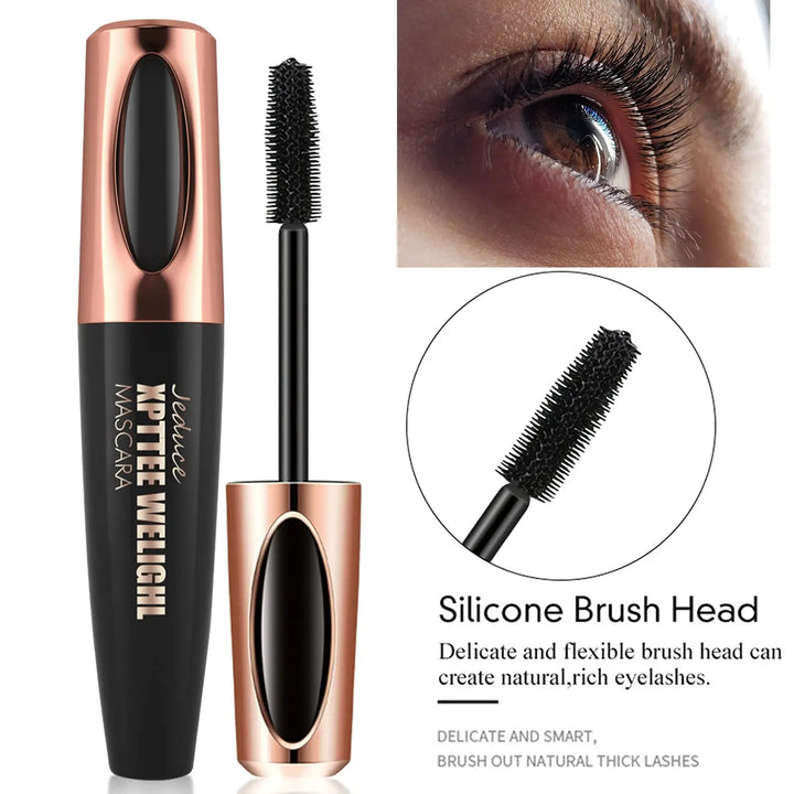 2 Pack Black 4D Silk Fiber Eyelash Mascara Extension Makeup Waterproof - velvetglow