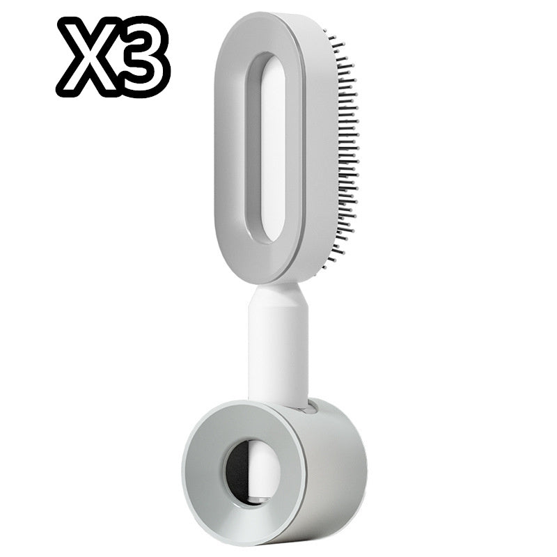 Self Cleaning Hair Brush For Women One-key Cleaning Hair Loss Airbag Massage Scalp Comb Anti-Static Hairbrush Beauty mixology