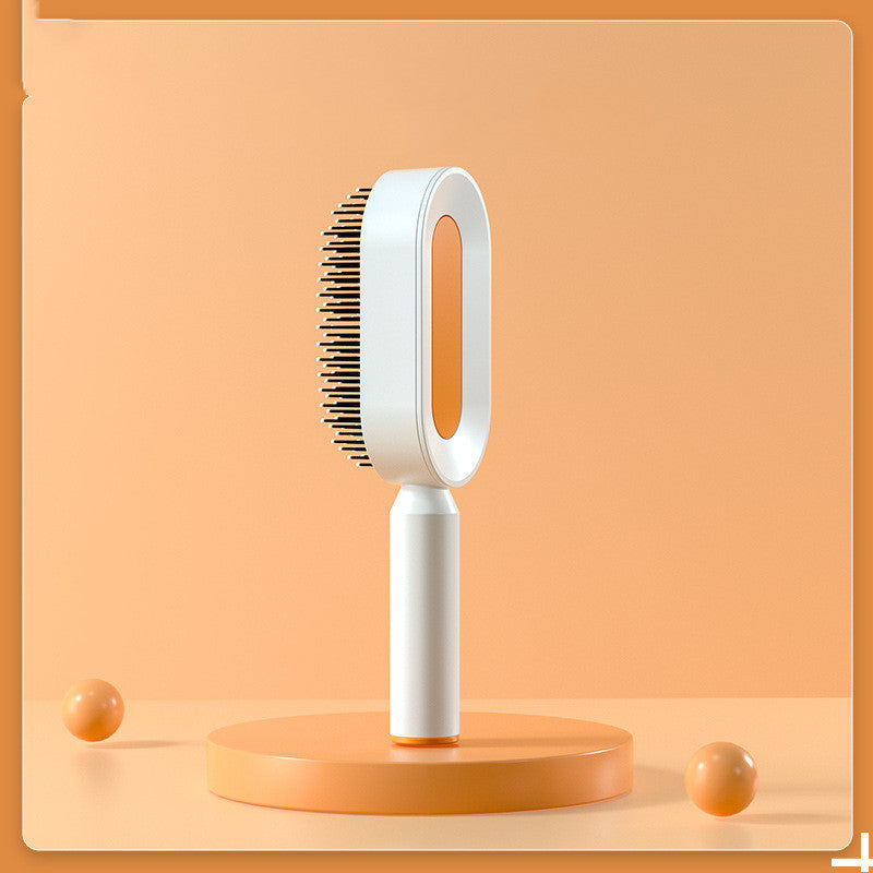 Self Cleaning Hair Brush For Women One-key Cleaning Hair Loss Airbag Massage Scalp Comb Anti-Static Hairbrush Beauty mixology