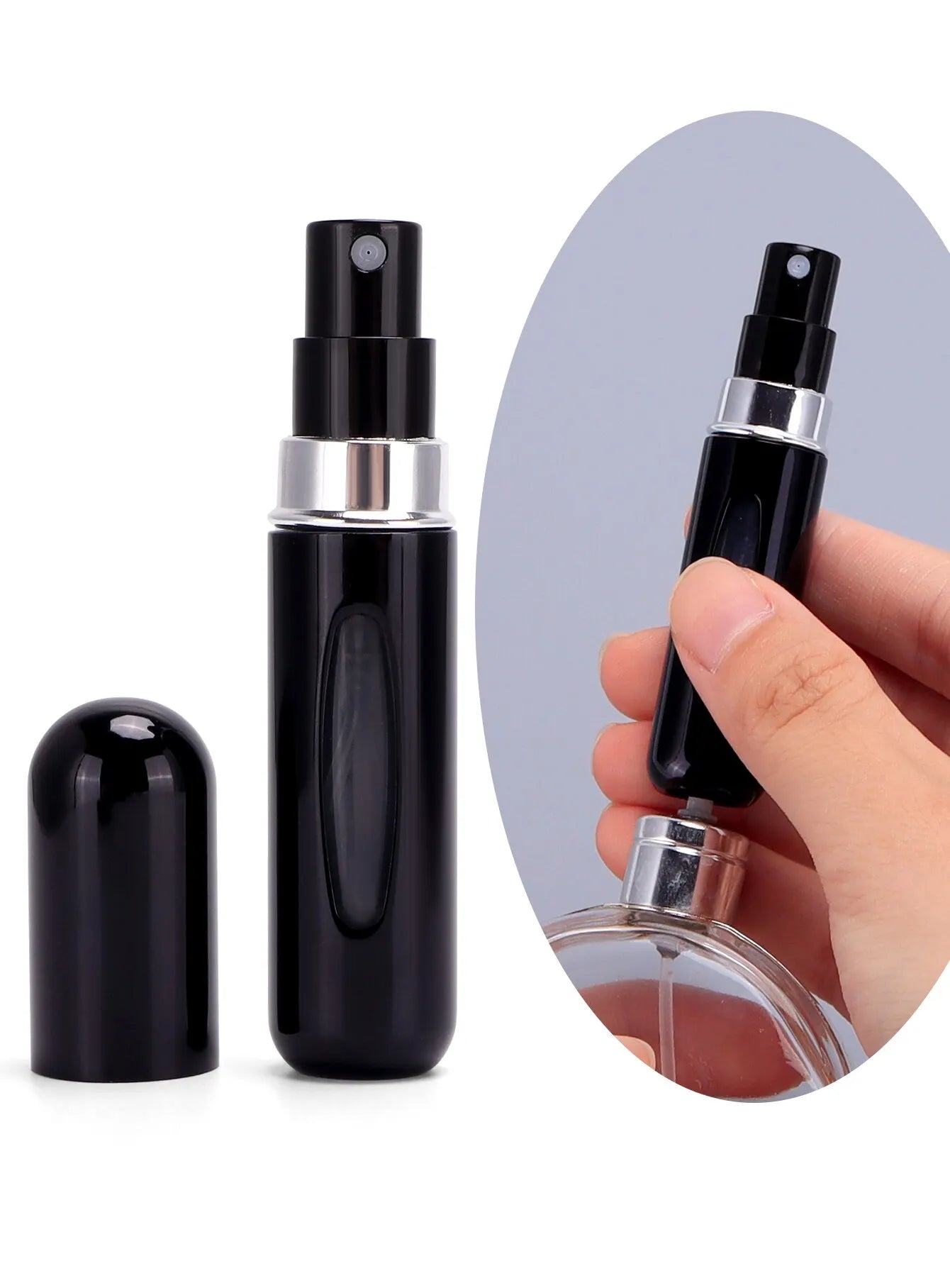 5ml Portable Perfume Atomizer Liquid Container Mini Refillable Spray - velvetglow Beauty mixology