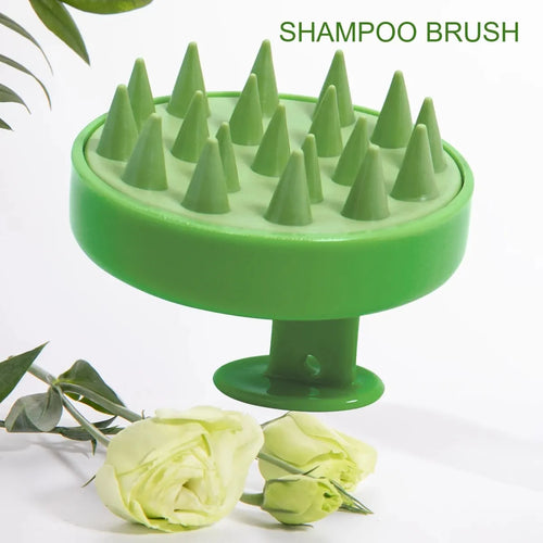 Silicone Shampoo Scalp Hair Massager Head Body Scalp Massage Brush - velvetglow Beauty mixology