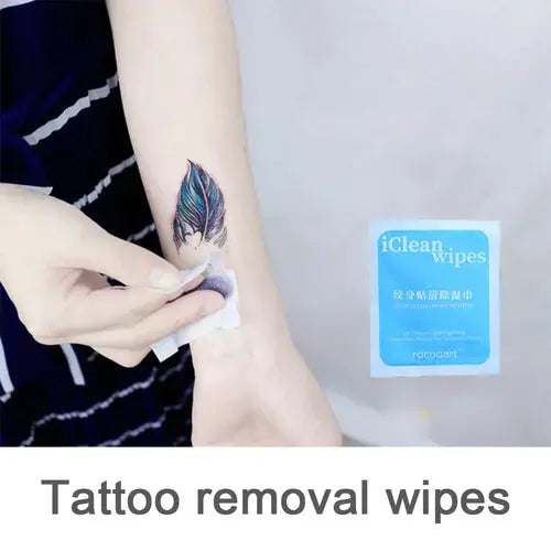 Tattoo Remover Cleaning Wipes Removal Pads For Watercolor Temporary - velvetglow