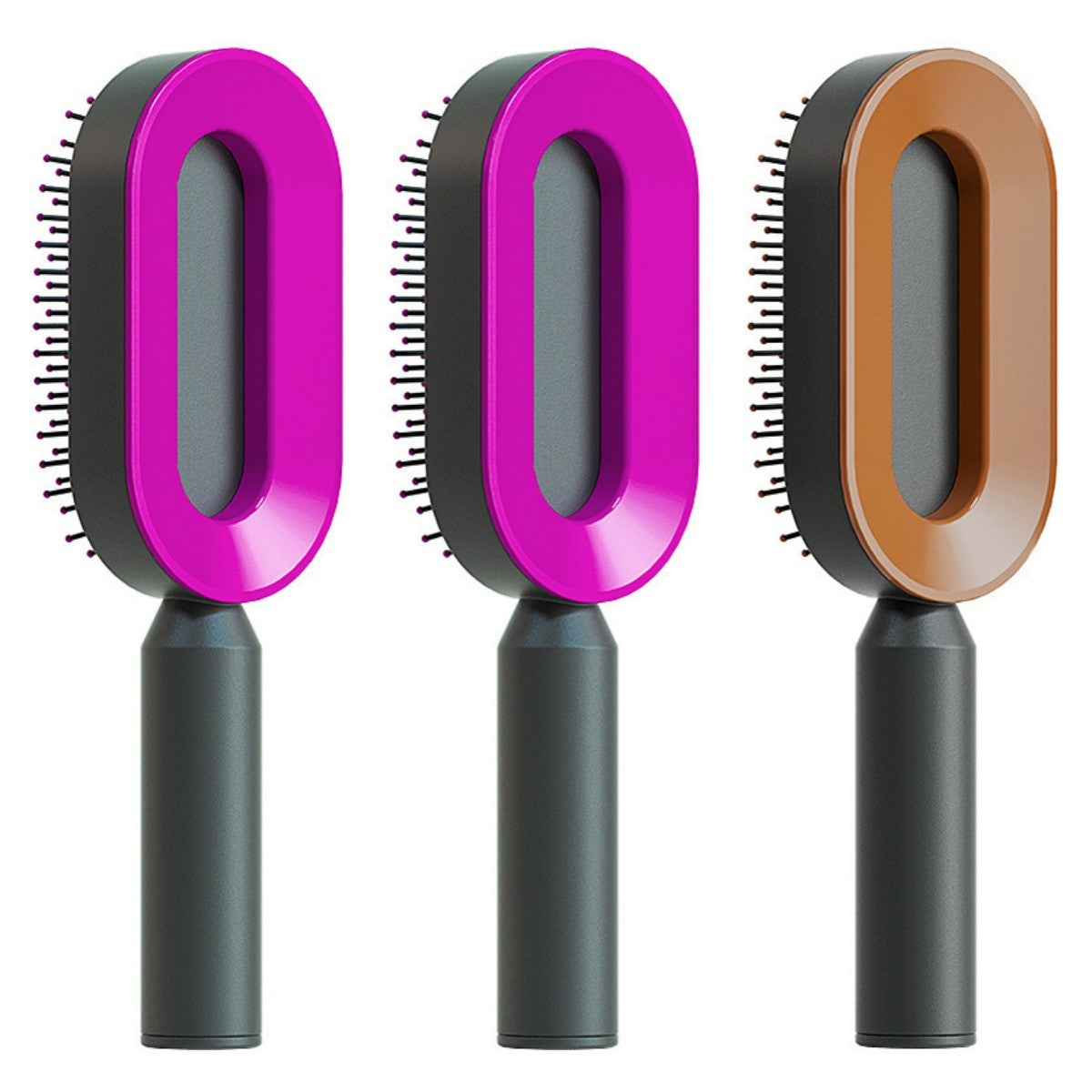 Self Cleaning Hair Brush For Women One-key Cleaning Hair Loss Airbag Massage Scalp Comb Anti-Static Hairbrush Beauty mixology