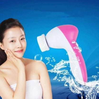 5 in 1 Face Massage Cleansing Brush Set - velvetglow