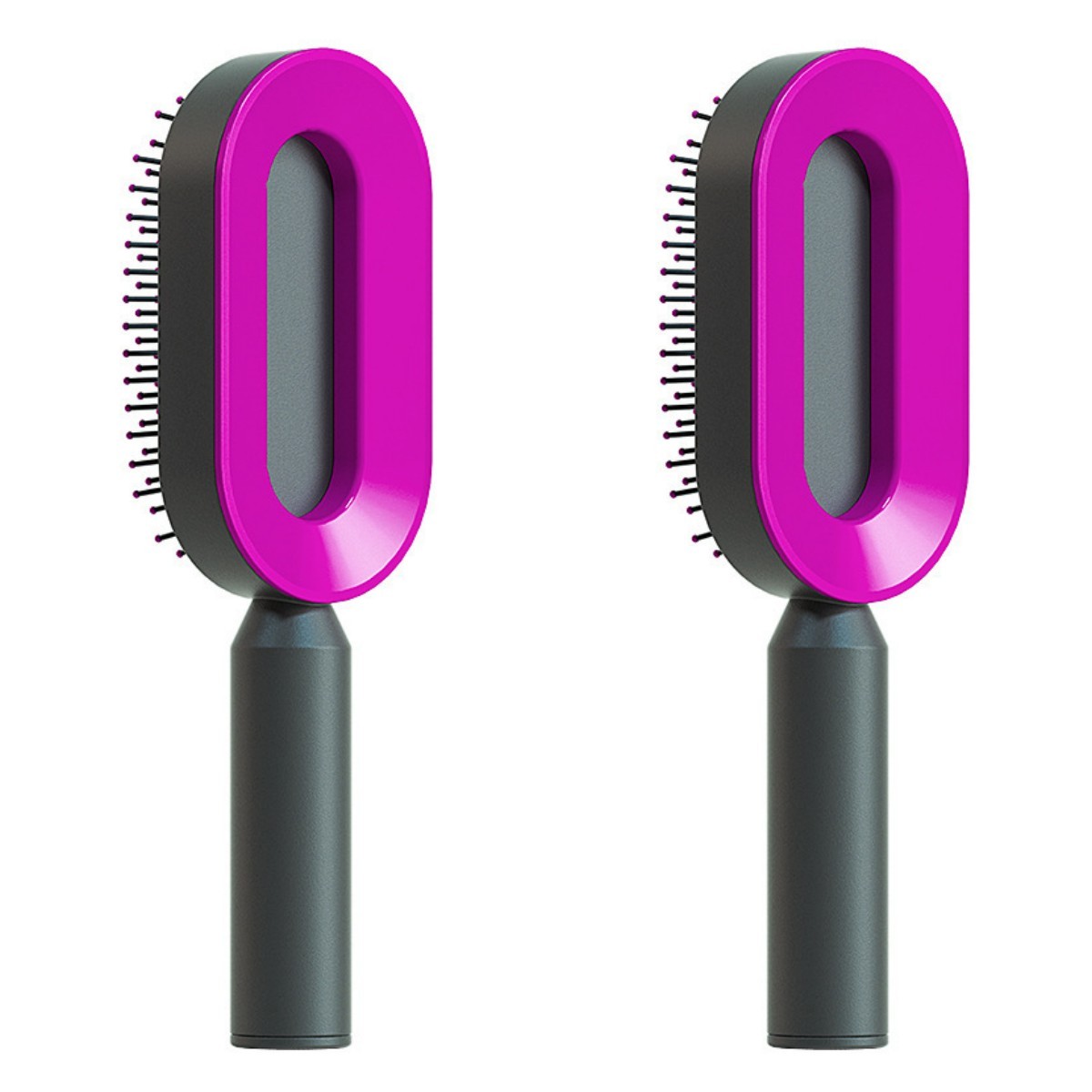 Self Cleaning Hair Brush For Women One-key Cleaning Hair Loss Airbag Massage Scalp Comb Anti-Static Hairbrush Beauty mixology