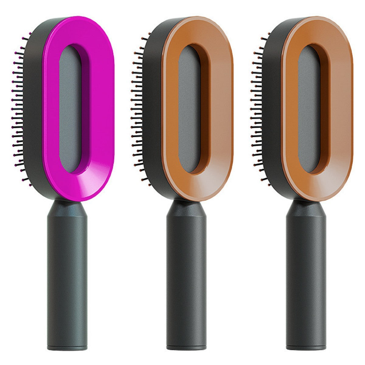 Self Cleaning Hair Brush For Women One-key Cleaning Hair Loss Airbag Massage Scalp Comb Anti-Static Hairbrush Beauty mixology