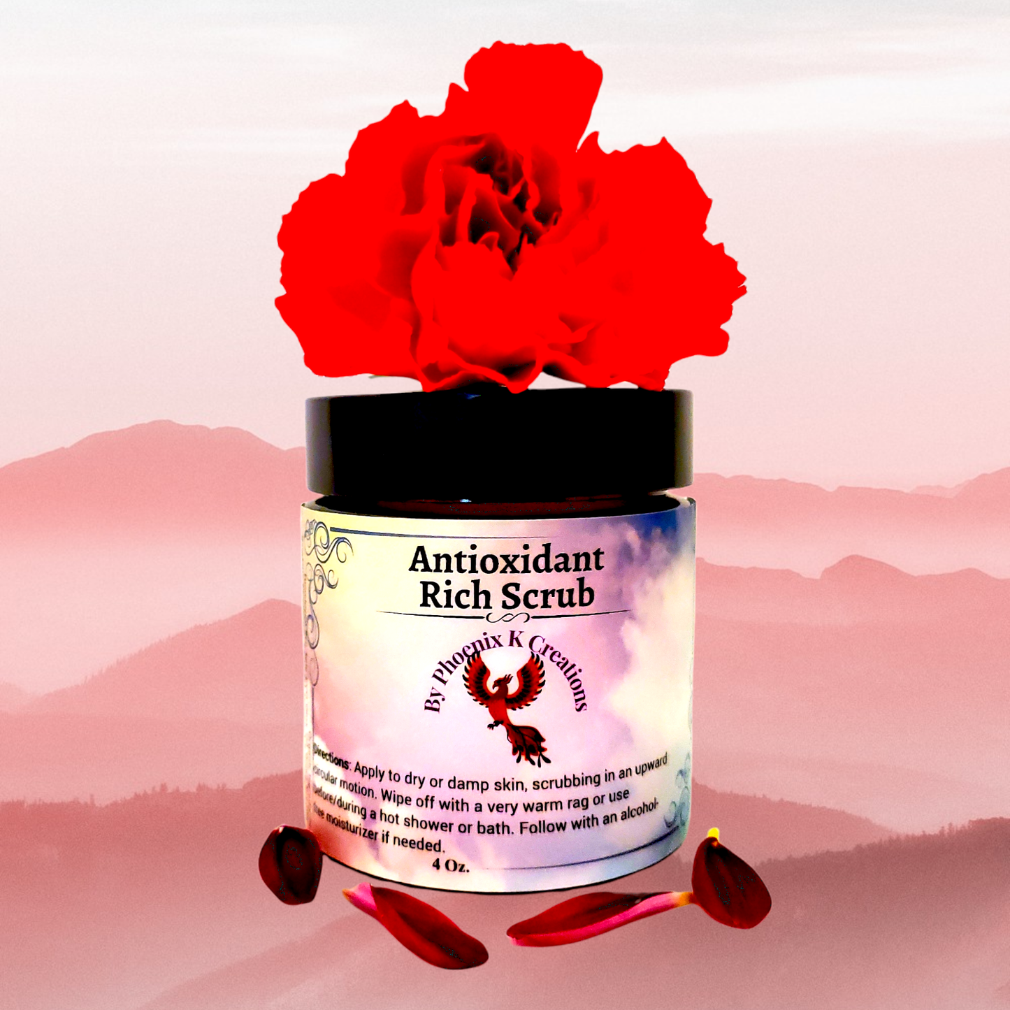 Organic Antioxidant Rich Face Scrub- 4 Oz. - velvetglow Beauty mixology