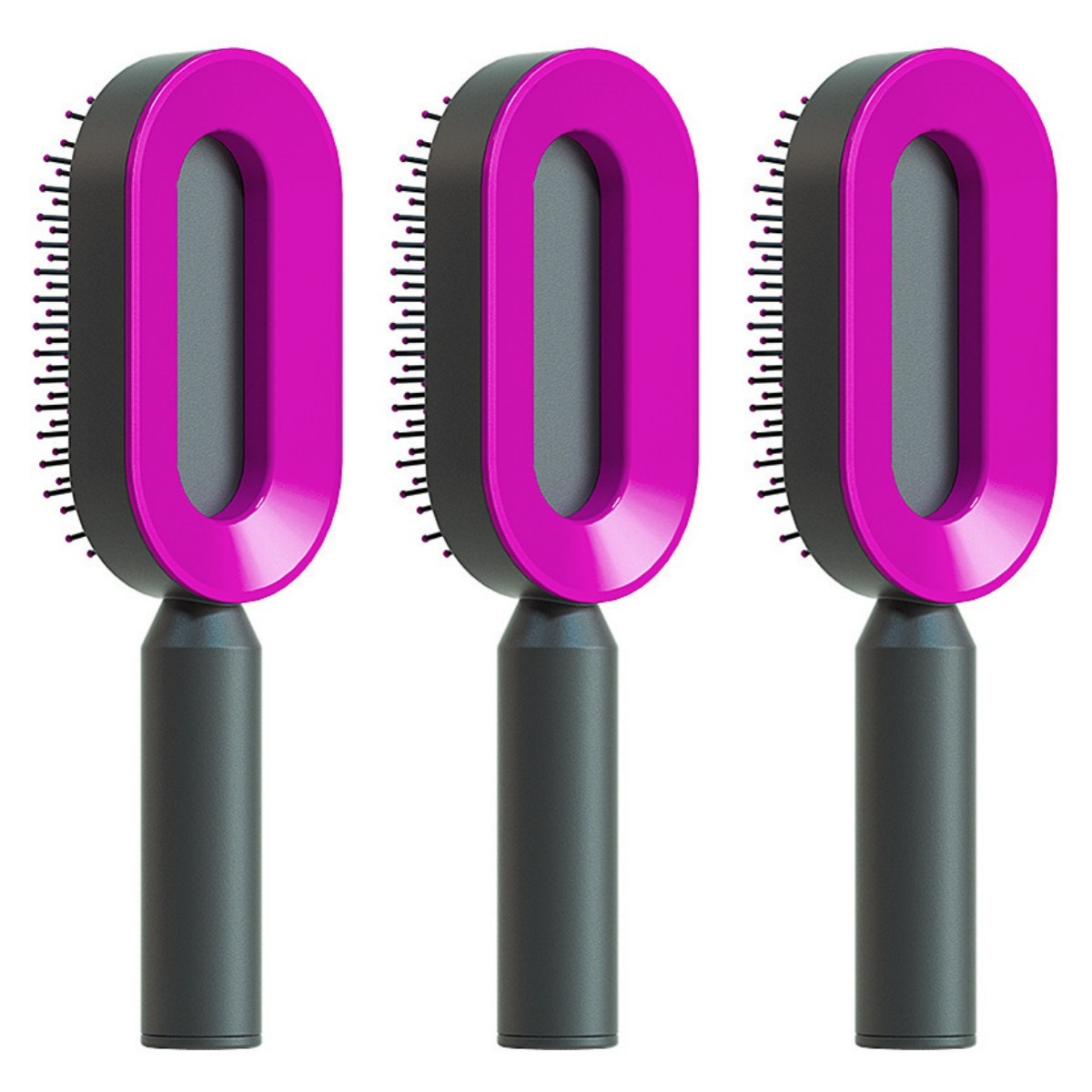 Self Cleaning Hair Brush For Women One-key Cleaning Hair Loss Airbag Massage Scalp Comb Anti-Static Hairbrush Beauty mixology