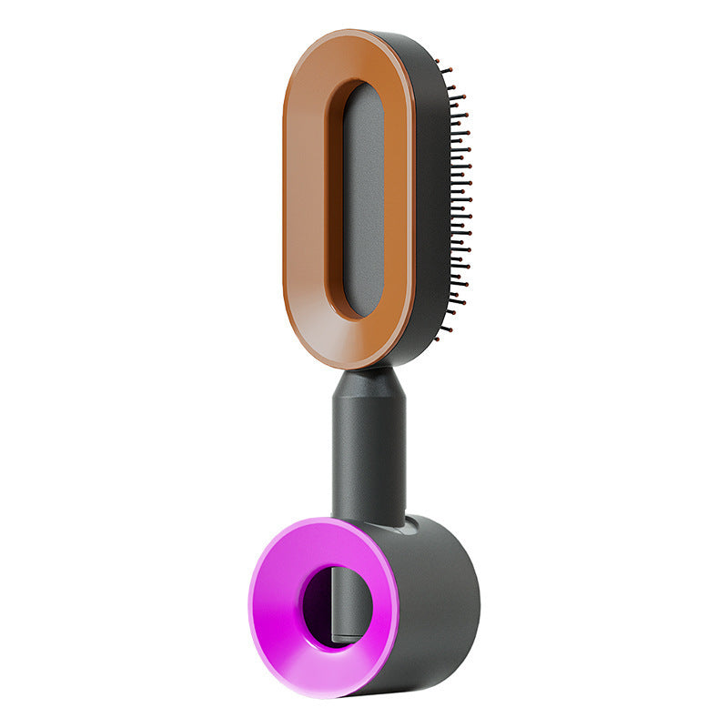 Self Cleaning Hair Brush For Women One-key Cleaning Hair Loss Airbag Massage Scalp Comb Anti-Static Hairbrush Beauty mixology