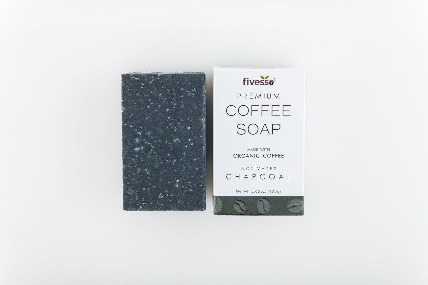 Activated Charcoal - Premium Coffee Soap Bar - velvetglow Beauty mixology