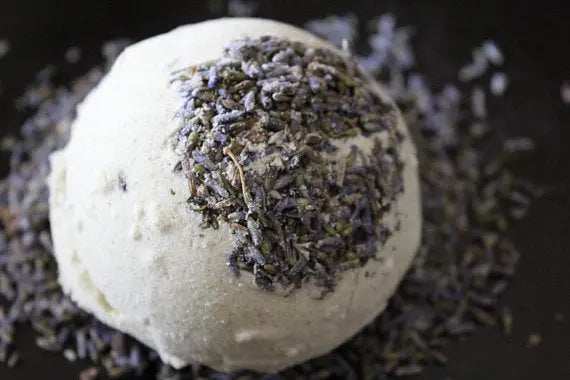 Organic Bath Bomb Calm Bomb- TWO SIZES lavender - velvetglow