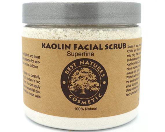 Kaolin Facial Scrub. Mask for sensitive skin. - velvetglow Beauty mixology