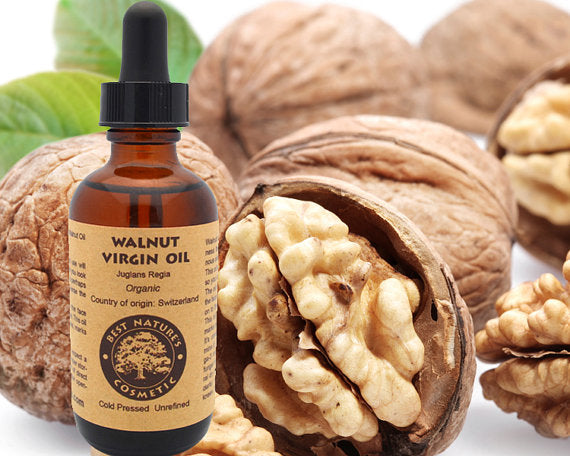 Walnut Oil Virgin (organic, cold pressed, - velvetglow Beauty mixology