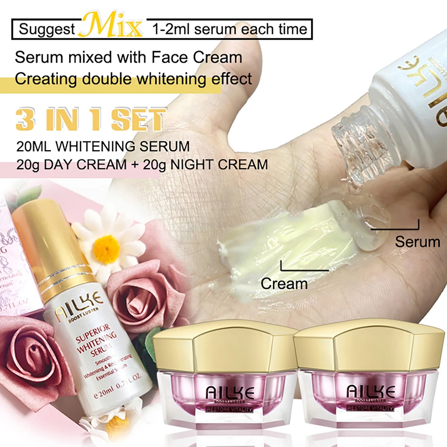 AILKE Lightening & Dark Spot Correcting Face Cream Beauty mixology