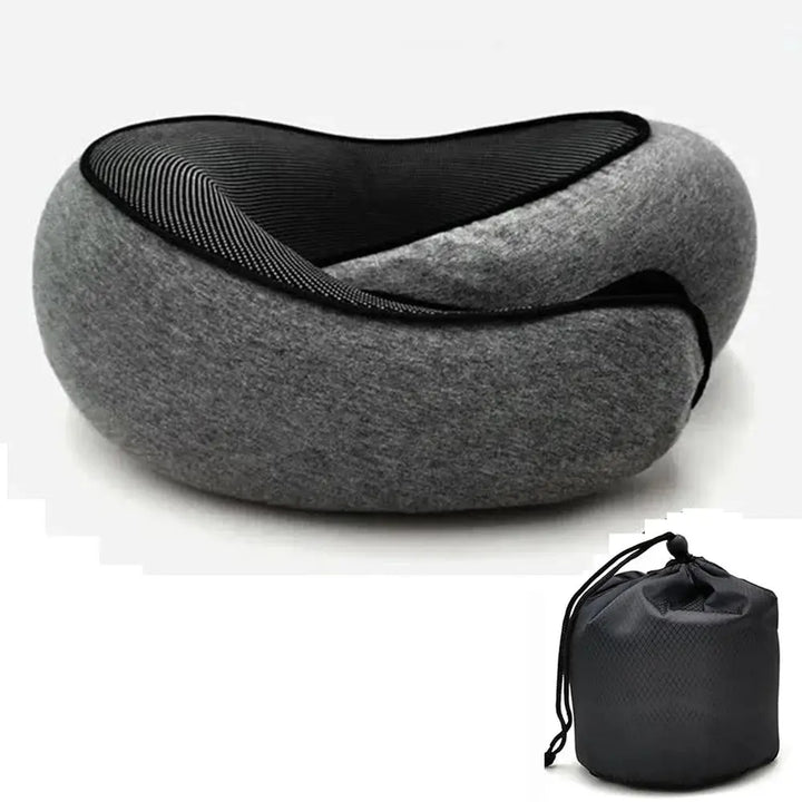 Travel Neck Pillow | Memory Foam | U-shaped | Portable - ComfortTravels - velvetglow