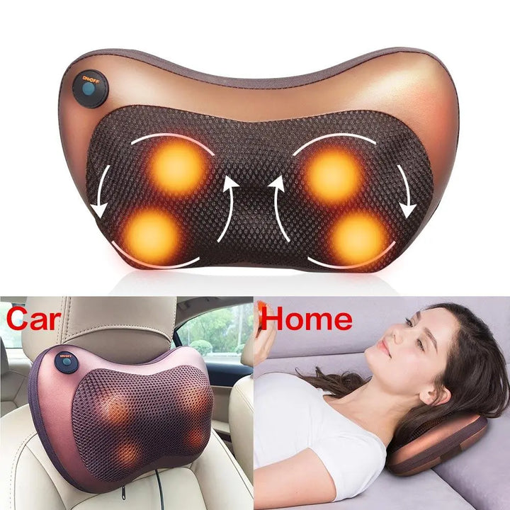 Portable 4 heads Massage Pillow - velvetglow