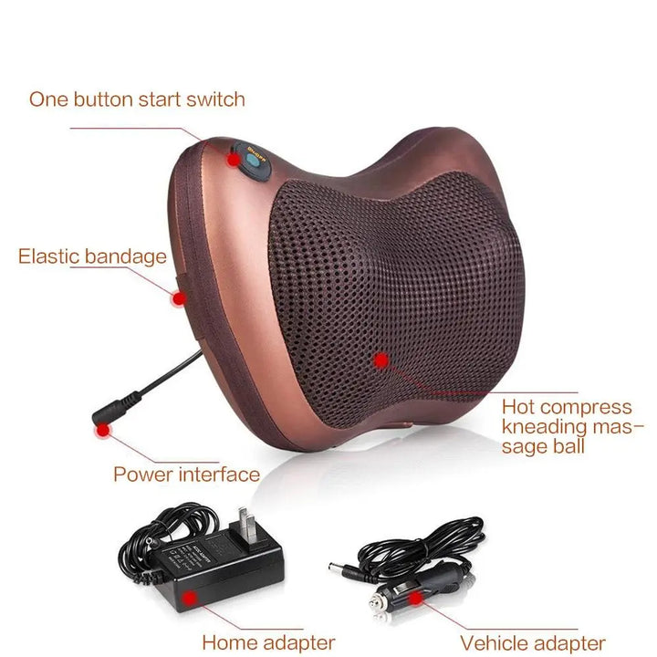 Portable 4 heads Massage Pillow - velvetglow