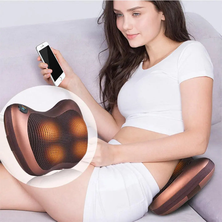 Portable 4 heads Massage Pillow - velvetglow