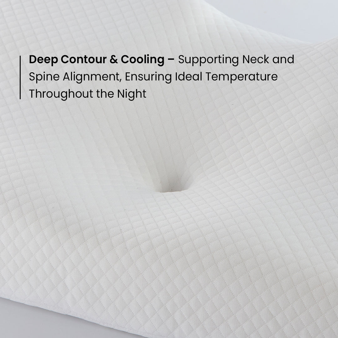 Premium Contour Relief Pillow - velvetglow Beauty mixology