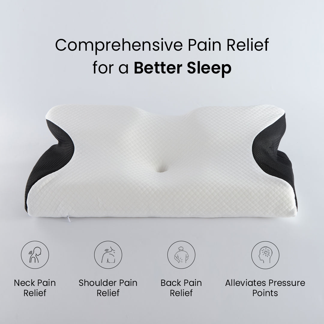 Premium Contour Relief Pillow - velvetglow Beauty mixology