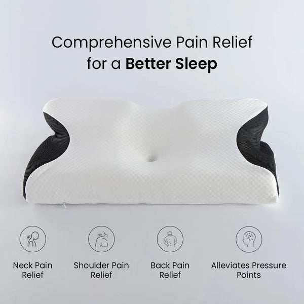 Premium Contour Relief Pillow - velvetglow