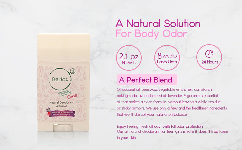 All-Natural Deodorant for Kids & Teens - velvetglow Beauty mixology